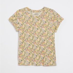 NWT Floral New Crew Tee